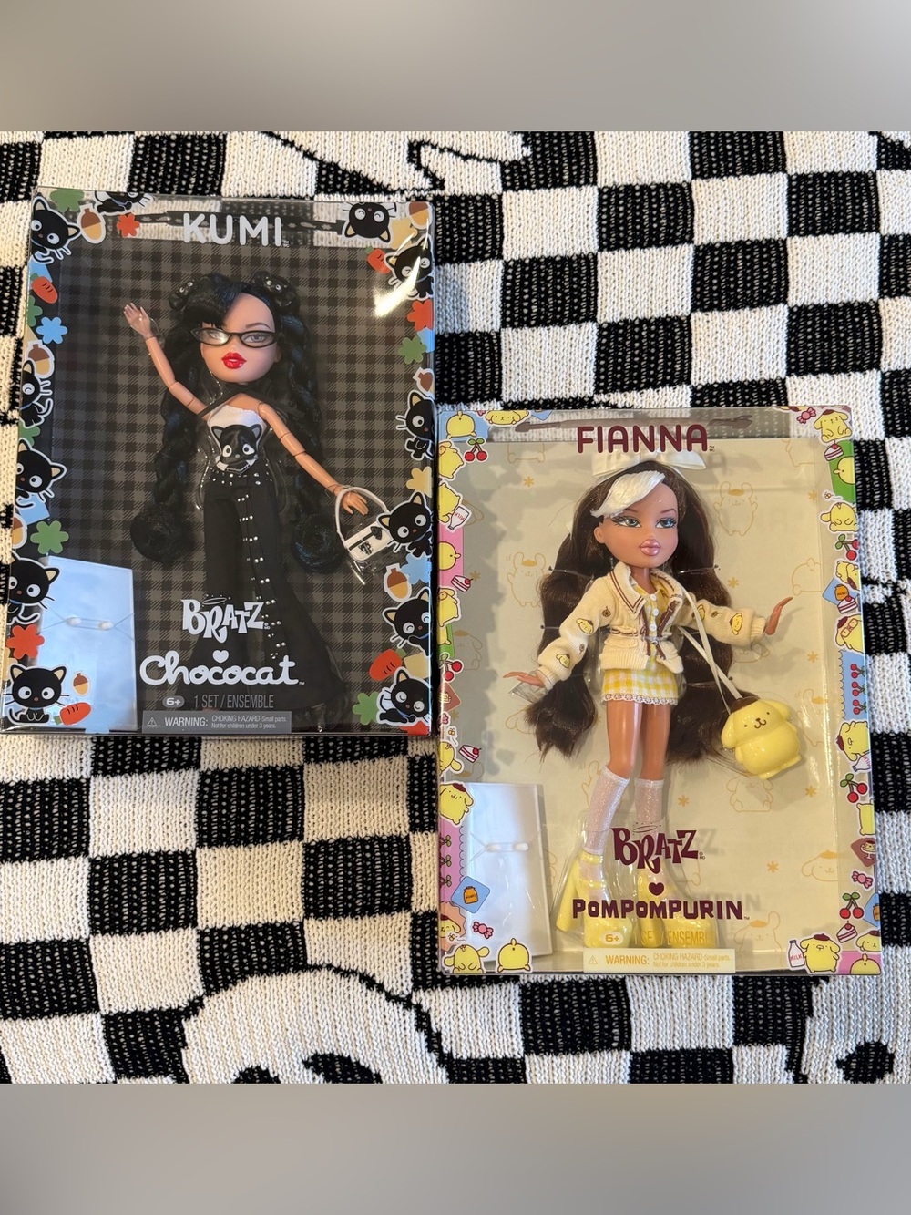 Bratz Sanrio POMPOMPURIN Fianna AND Chococat Kumi LOT OF BOTH DOLLS NEW ON HAND